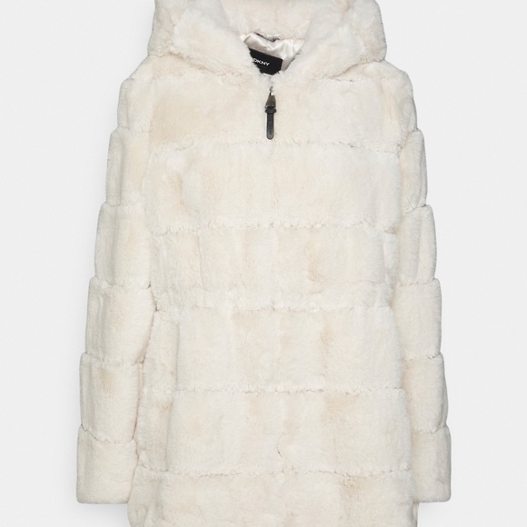 DKNY
FAUX FUR JACKET WITH WAIST AND HOOD - Winter jacket XS - Picture 9 of 13